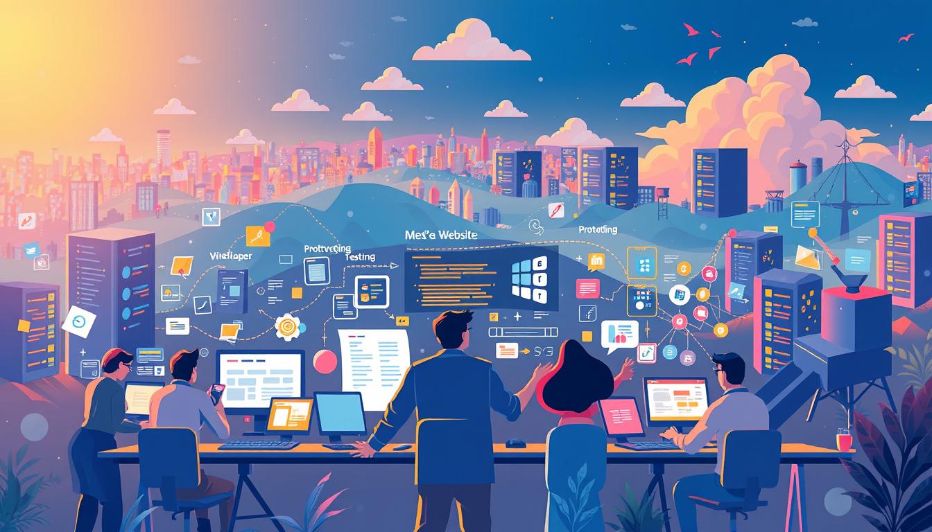 website development process explained
